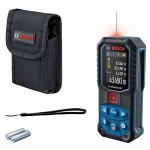 Medidor de distancia láser 2x1,5v glm 50-27 c rojo con 2 pilas aa - Bosch -