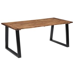 Mesa de comedor madera maciza de acacia 180x90 cm oif981158