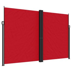 vidaXL toldo lateral retráctil rojo 220x1000 cm