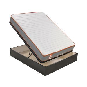 Colchón espuma+canapé negro|wts rap|montaje y retirada incl|150x190 cm