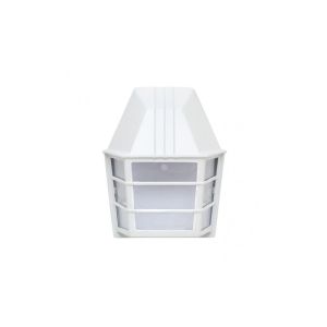 Acrux outdoor wall light 1xe27 aluminium / crystal white