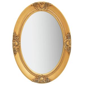 vidaXL espejo de pared estilo barroco dorado 50x70 cm