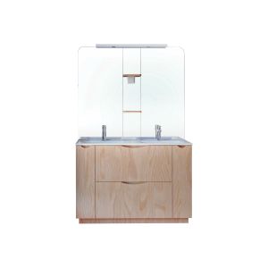 Mueble de mesa palermo - 120cm - color madera - lacado - entregado en kit