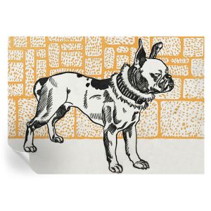 Papel pintado para paredes perro retro 208x146 tulup