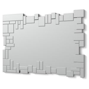 Dekoarte - espejos decorativos | irregular plata | 100x70cm