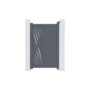 Pack puerta de jardín veleta 100p160 + kit de inversión de apertura