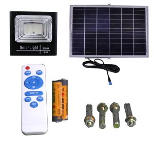 Proyector LED solar nature 1250 lúmenes 200w panel separado batería litio