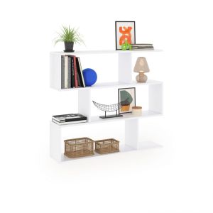 Estantería de diseño modular 97 cm zoe low blanco brillo