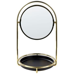 Espejo de maquillaje indre dorado