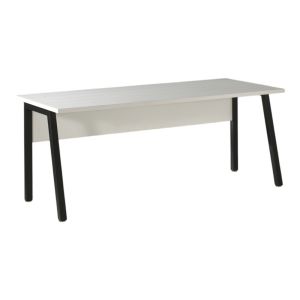 Escritorio profesional recto 150cm – colección soon – colores blanco mate y