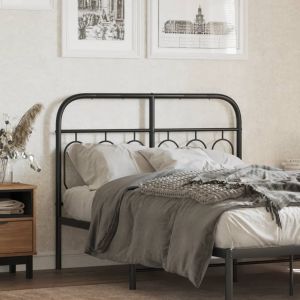 Cabecero de metal negro 120 cm eso1164