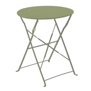 Oviala - mesa plegable de acero verde lima