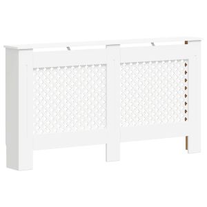 vidaXL cubierta para radiador mdf blanco 152x19x81,5 cm