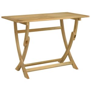 vidaXL mesa de jardín plegable madera maciza de acacia 110x55x75 cm