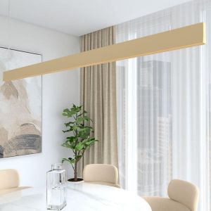 Lámpara lineal techo colgante marfíl 1,5 metros 2700k luz cálida