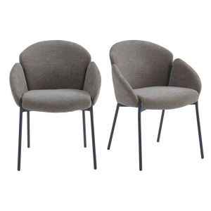 Candice-silla de tela luxury topo (x2)