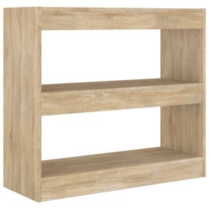 vidaXL estantería/divisor de espacios color roble sonoma 80x30x72 cm
