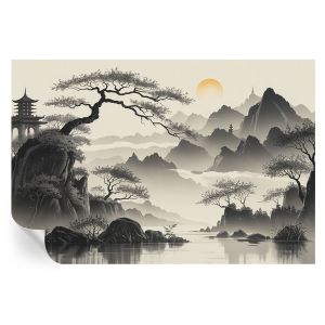 Murales autoadhesivos paisaje oriental 104x152 tulup