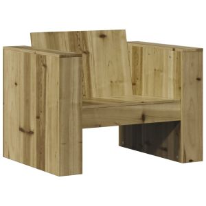 vidaXL sofá de jardín madera de pino impregnada 79x60x62 cm
