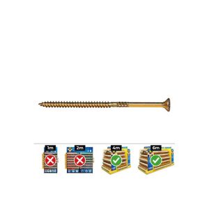 Caja 100 unidades tornillo madera avellanado pz r/parc din/ref vlox p ø6