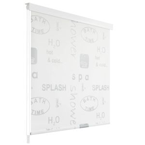 vidaXL persiana enrollable de ducha splash 100x240 cm