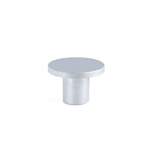 Pomo zamak modelo como acabado cromo mate dist. Agujero ø26
