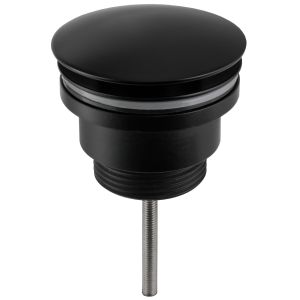 Valaz valvula click clack para lavabo o bide redondo negro mate