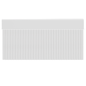 Cortina para puertas de PVC stripe blanco con gris / 120 x 220