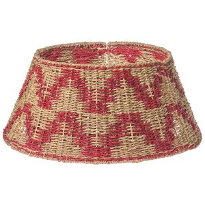 Base de árbol de navidad glace 60 cm algas marinas rojo