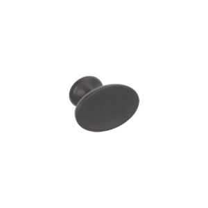 Pomo para muebles en zamac 42 x 27 mm de diam negro