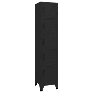 Taquilla de acero negro 38x40x180 cm efe5147
