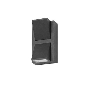 Aplique IP54 modelo Loyd Double Emission LED  Negro FORLIGHT