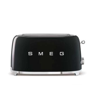 Tostadora - smeg - tsf02bleu - 4 tostadas - 6 niveles de dorado - negro