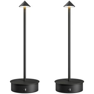 Lámparas de mesa 10x10x30 cm acero Homcom, hogar - iluminación