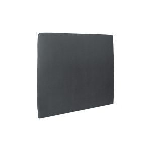 Cabecero tapizado 160 cm - tela terciopelo gris antracita - gris antracita