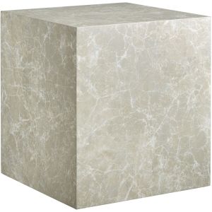 Mesa de centro, mdf aspecto travertino, carga 45 kg, 45x45x50 cm, gris