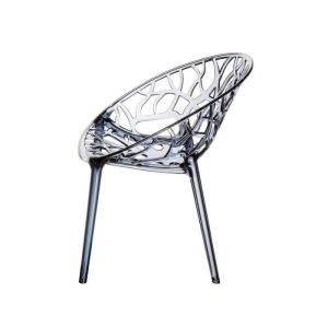 Silla apilable - cuero sintético - 59 cm
