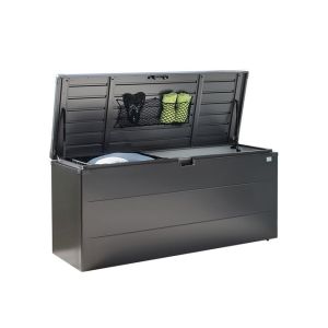 Arcon metalico biohort stylebox 210 cofre- baul de jardin color gris oscuro