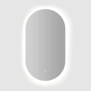 Espejo capsular iluminación LED perimetral-touch-antivaho 24w