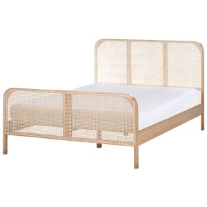 Cama madera de pino gonfaron 140 x 200 cm marrón claro