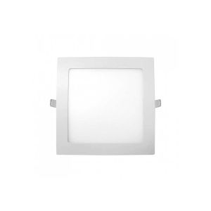 Downlight LED ultraslim empotrable cuadrado 12w 450lm 10,5x10,5cm blanco
