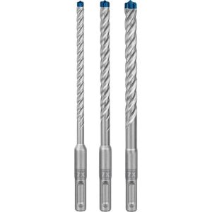 Caja de 3 brocas para hormigón 4 filos sds-plus 7x expert Bosch 6/8/10 mm -