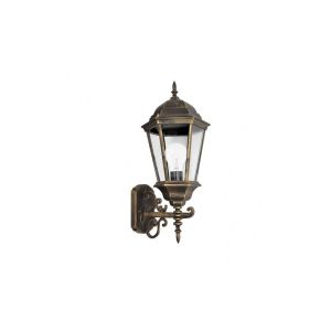 Regulus outdoor wall light 1xe27 aluminium / crystal black