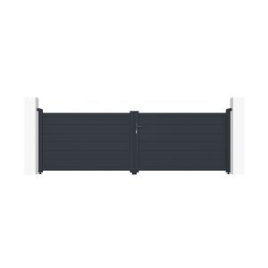Portón eléctrico batiente eiger 3,5m h.115cm + motor brazo b500