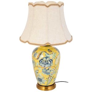 Lámpara de mesa de ceramica amarillo d45x78