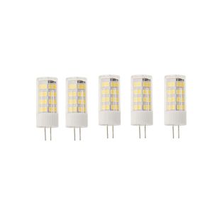 Blister 5x bombilla LED g4 12v dc 5w blanco cálido 3000k