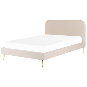 Cama terciopelo flayat 180 x 200 cm beige claro