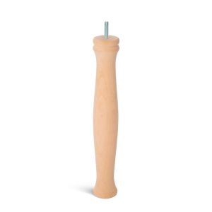 Pata para mueble rei 936 | 56x56x360 mm | laca haya transparente
