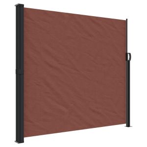 vidaXL toldo lateral retráctil marrón 180x600 cm