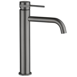Rea grifo de baño lungo grip gun grey high, 9,5x5x28 cm